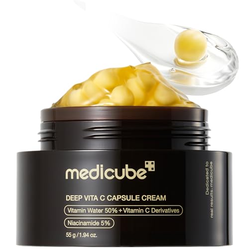 medicube Capsule Cream with Salmon DNA PDRN Pink Collagen | Lightweight Moisturizing Cream with PDRN, Niacinamide for Uneven Skin Tone and Texture, Glow hydration | Korean Skincare, 1.94 oz|B0DTKCN3Z4