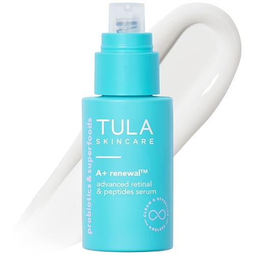 TULA Skin Care A+ Renewal Advanced Retinal + Peptides Serum - Nightly Facial Serum, Boosts Radiance and Hydrates, 1.01 Fl. oz.|B0DQR1BNT7