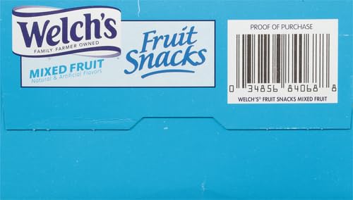 Welch's Fruit Snacks - Mixed Fruit Box - Kids Snacks - 0.8 Oz - 40 Pack