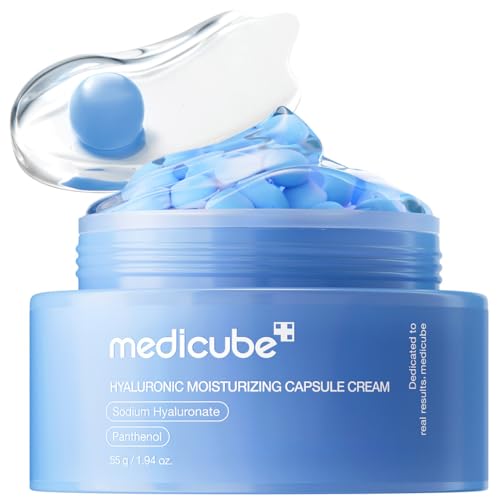 medicube Capsule Cream with Salmon DNA PDRN Pink Collagen | Lightweight Moisturizing Cream with PDRN, Niacinamide for Uneven Skin Tone and Texture, Glow hydration | Korean Skincare, 1.94 oz|B0DTKCN3Z4