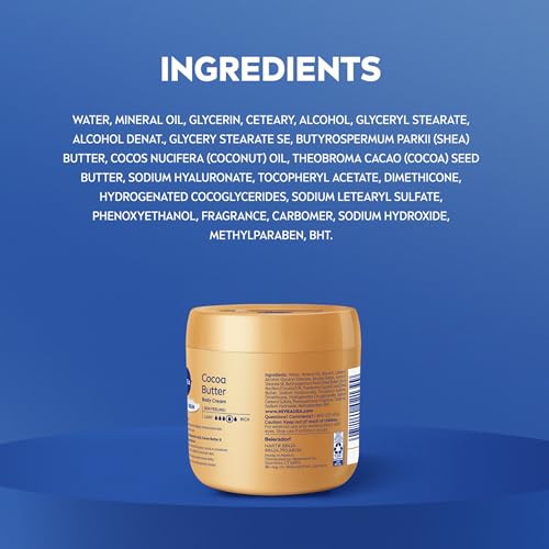 NIVEA Cocoa Butter Body Cream with Deep Nourishing Serum, Cocoa Butter Cream for Dry Skin, 16 Ounce Jar|B01H6OYPU8