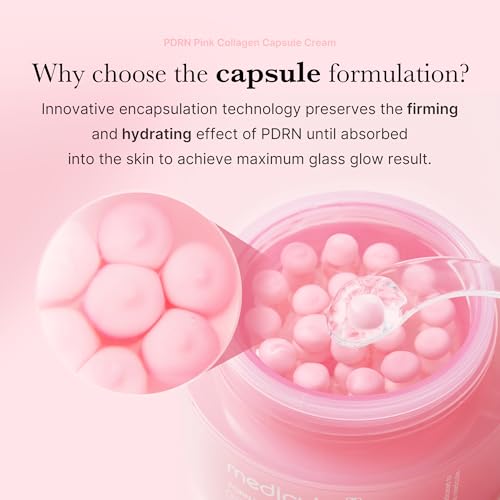 medicube Capsule Cream with Salmon DNA PDRN Pink Collagen | Lightweight Moisturizing Cream with PDRN, Niacinamide for Uneven Skin Tone and Texture, Glow hydration | Korean Skincare, 1.94 oz|B0DTKCN3Z4
