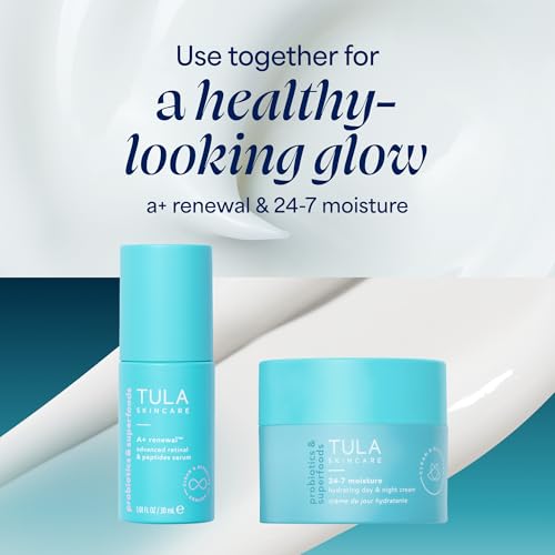 TULA Skin Care A+ Renewal Advanced Retinal + Peptides Serum - Nightly Facial Serum, Boosts Radiance and Hydrates, 1.01 Fl. oz.|B0DQR1BNT7