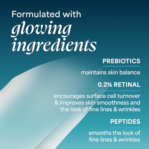 TULA Skin Care A+ Renewal Advanced Retinal + Peptides Serum - Nightly Facial Serum, Boosts Radiance and Hydrates, 1.01 Fl. oz.|B0DQR1BNT7
