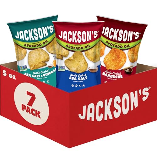 Jackson's Classic Potato Chips Variety Pack, Avocado Oil (1.5oz, 10ct)|B0F2JGF18T