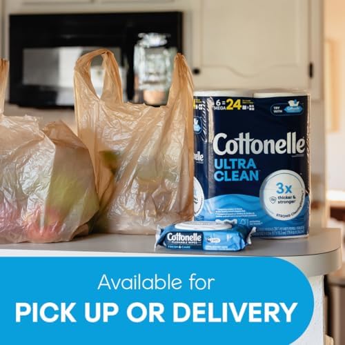 Cottonelle Ultra Clean Toilet Paper, 24 Family Mega Rolls=132 Regular Rolls|B0CM4NXMV2