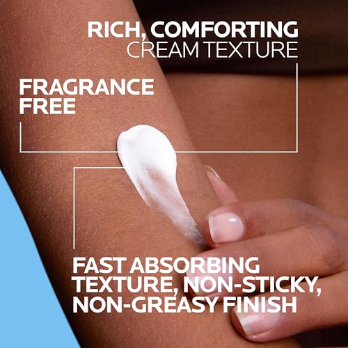 La Roche-Posay Lipikar AP+Max Triple Repair Moisturizing Body Cream,13.52oz | Face and body lotion for dry skin with shea butter and niacinamide to help moisturize and support the skin barrier.|B003QXZWYW
