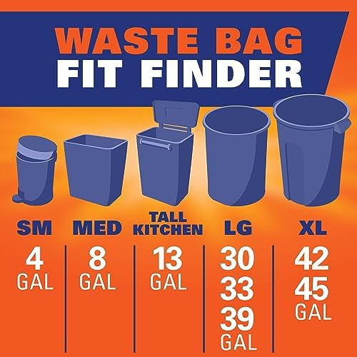 Hefty Ultra Strong 13 Gal Kitchen Trash Bags, White, Lavender Vanilla, 80ct|B01BZ0LXL8