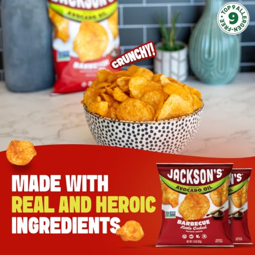 Jackson's Classic Potato Chips Variety Pack, Avocado Oil (1.5oz, 10ct)|B0F2JGF18T