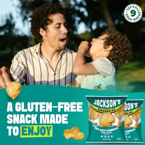 Jackson's Classic Potato Chips Variety Pack, Avocado Oil (1.5oz, 10ct)|B0F2JGF18T