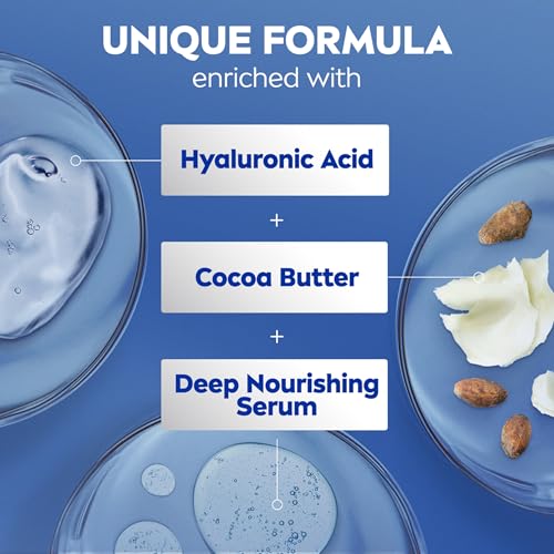 NIVEA Cocoa Butter Body Cream with Deep Nourishing Serum, Cocoa Butter Cream for Dry Skin, 16 Ounce Jar|B01H6OYPU8