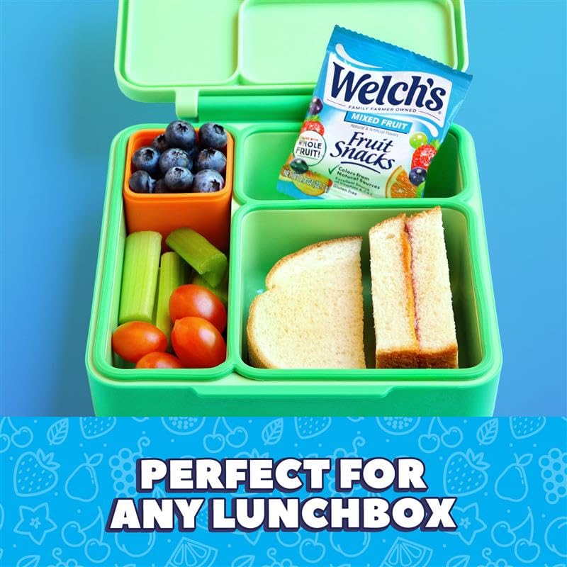 Welch's Fruit Snacks - Mixed Fruit Box - Kids Snacks - 0.8 Oz - 40 Pack