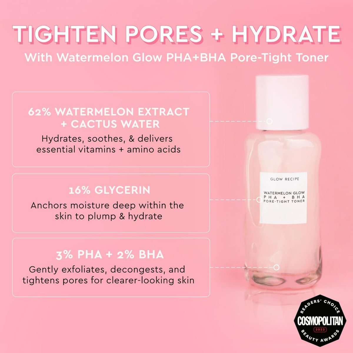 Glow Recipe Watermelon Niacinamide Dew Drops, Korean Niacinamide Serum Drops, Hydrating Face Serum + Primer & Liquid Highlighter, Hyaluronic Acid, Dewy Glow (40ml)