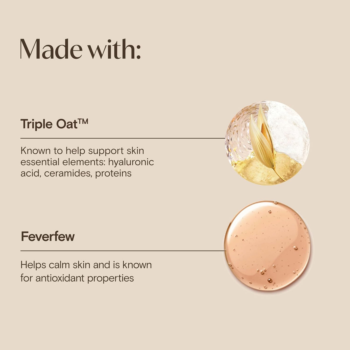 Aveeno Calm + Restore Triple Oat Hydrating Face Serum for Sensitive Skin, Gentle Lightweight Hydrating Serum for Face Instantly Smooths Skin, Non-Comedogenic, Hypoallergenic, Fragrance-Free
