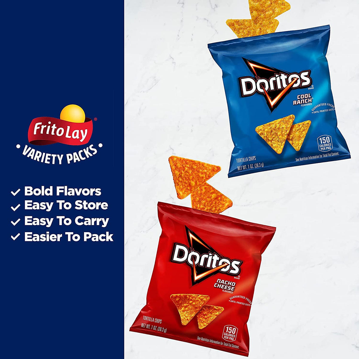Frito-Lay Ultimate Classic Snacks Package, Variety Assortment of Chips, Cookies, Crackers, & Nuts, 0.56 ounces, (Pack of 40) (Packaging May Vary)