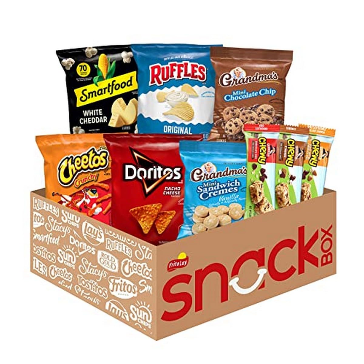 Frito-Lay Ultimate Classic Snacks Package, Variety Assortment of Chips, Cookies, Crackers, & Nuts, 0.56 ounces, (Pack of 40) (Packaging May Vary)
