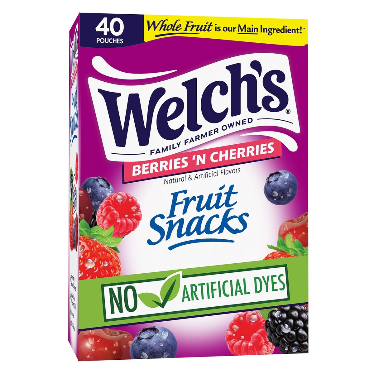 Welch's Fruit Snacks - Mixed Fruit Box - Kids Snacks - 0.8 Oz - 40 Pack