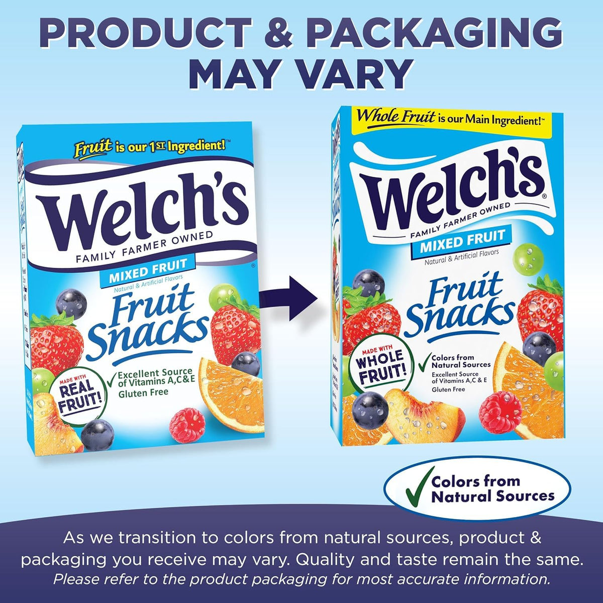 Welch's Fruit Snacks - Mixed Fruit Box - Kids Snacks - 0.8 Oz - 40 Pack