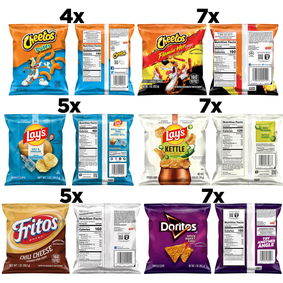 Frito-Lay Fun Times Mix Variety Pack, 40 Count