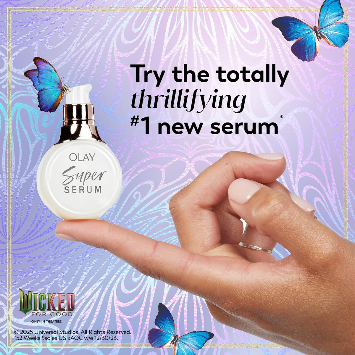 Olay Super Serum Trial Size - Niacinamide, Vitamin C & E, Collagen Peptide, AHA - 5-in-1 Skin Care Benefits - Healthy Glow, Brightening, Hydrating, Smoothing, Firming, Evens Tone, Anti-Aging, 0.4 Oz